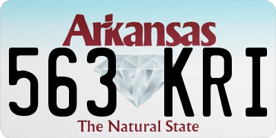 AR license plate 563KRI