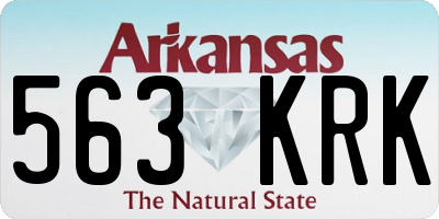 AR license plate 563KRK