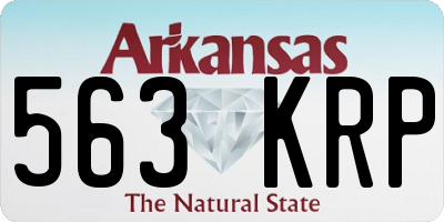 AR license plate 563KRP