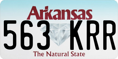 AR license plate 563KRR