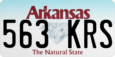 AR license plate 563KRS