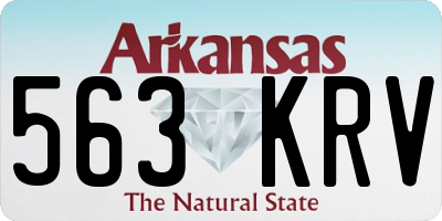 AR license plate 563KRV