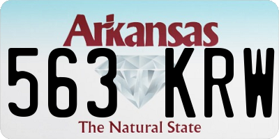 AR license plate 563KRW