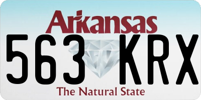AR license plate 563KRX