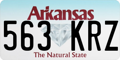AR license plate 563KRZ