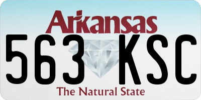AR license plate 563KSC