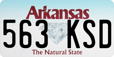 AR license plate 563KSD