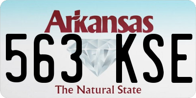 AR license plate 563KSE