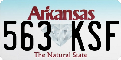 AR license plate 563KSF