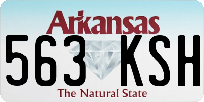 AR license plate 563KSH