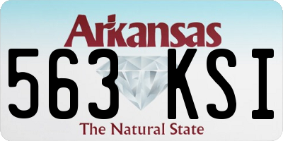 AR license plate 563KSI