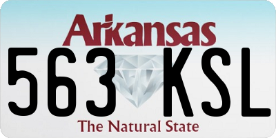 AR license plate 563KSL