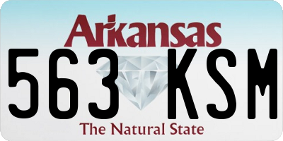 AR license plate 563KSM