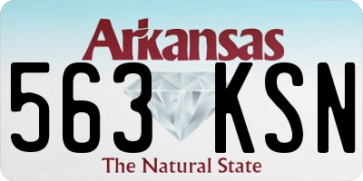 AR license plate 563KSN