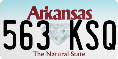 AR license plate 563KSQ