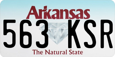 AR license plate 563KSR