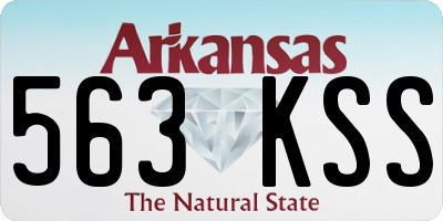 AR license plate 563KSS