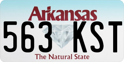 AR license plate 563KST