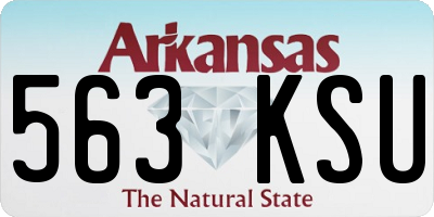 AR license plate 563KSU