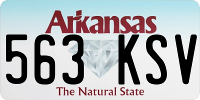 AR license plate 563KSV