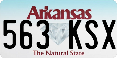 AR license plate 563KSX