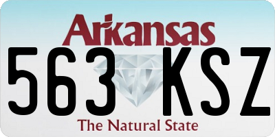 AR license plate 563KSZ