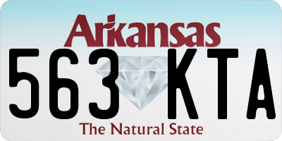 AR license plate 563KTA
