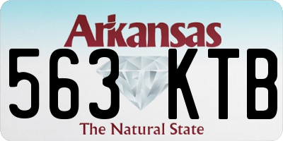 AR license plate 563KTB