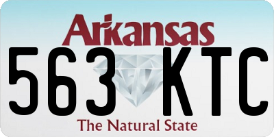 AR license plate 563KTC