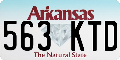 AR license plate 563KTD