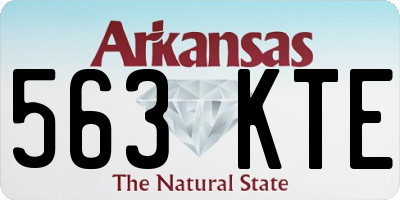 AR license plate 563KTE