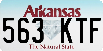 AR license plate 563KTF