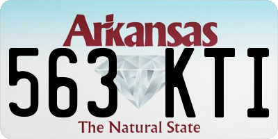 AR license plate 563KTI