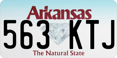 AR license plate 563KTJ