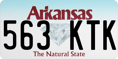 AR license plate 563KTK
