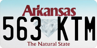 AR license plate 563KTM