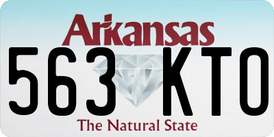 AR license plate 563KTO