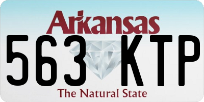 AR license plate 563KTP