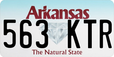 AR license plate 563KTR