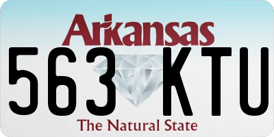 AR license plate 563KTU