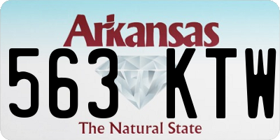 AR license plate 563KTW