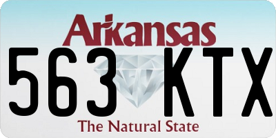 AR license plate 563KTX