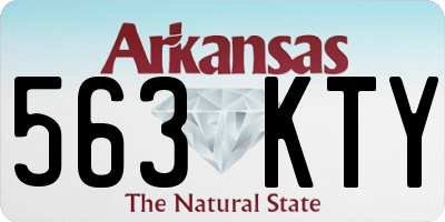 AR license plate 563KTY