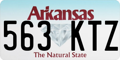 AR license plate 563KTZ