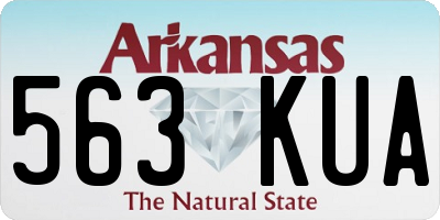 AR license plate 563KUA