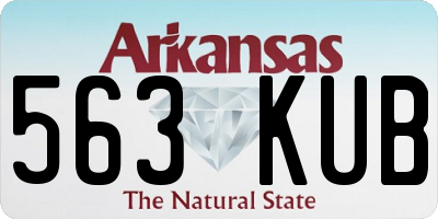 AR license plate 563KUB