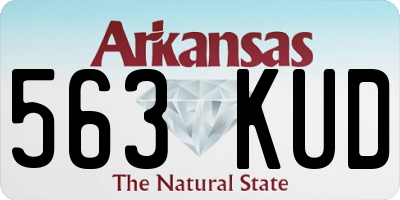 AR license plate 563KUD
