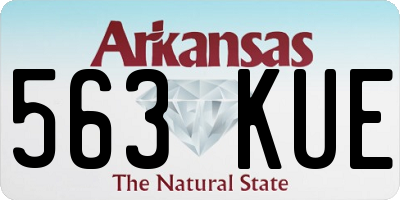 AR license plate 563KUE