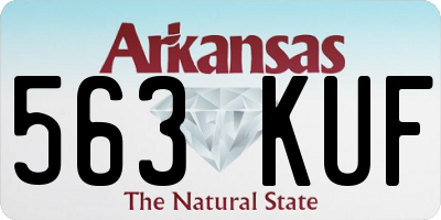 AR license plate 563KUF