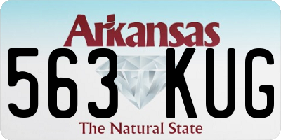 AR license plate 563KUG